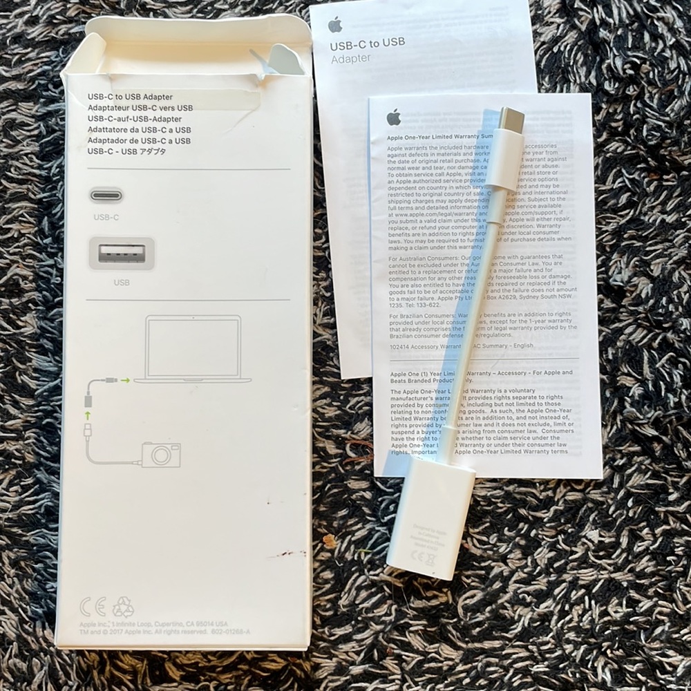 APPLE USB-C TO USB ADAPTER. - Picture 2 of 4